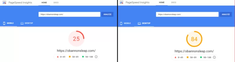 Google Speed Ranking
